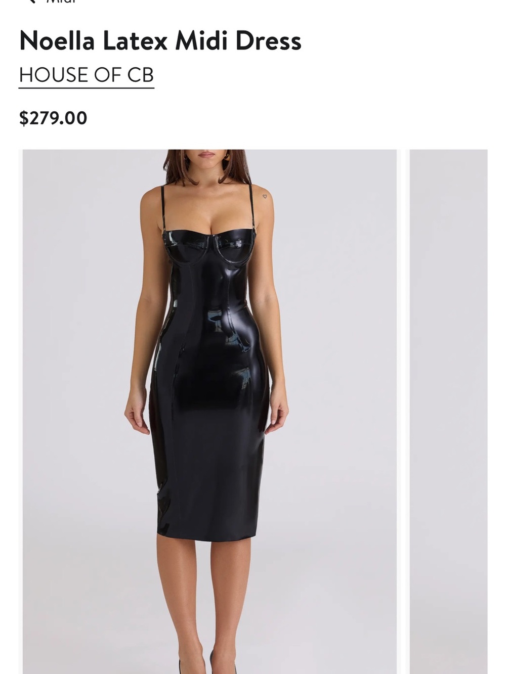 House of cb latex dress